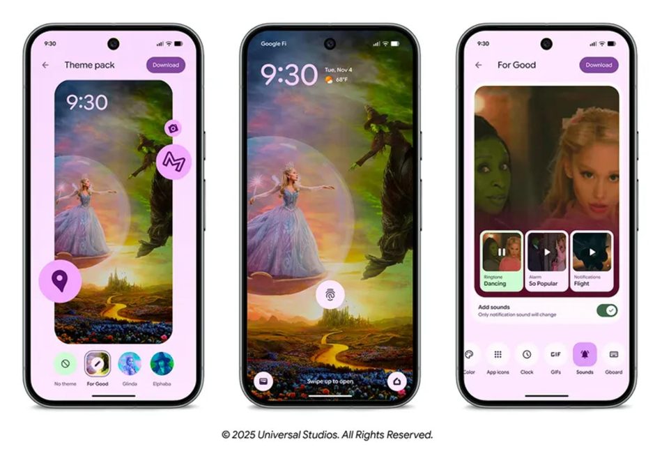 Google Pixel Menerima Ringkasan Mesej Menggunakan AI, Tema dan Nano Banana Di Photos 3 Pixel Drop Tema Wicked