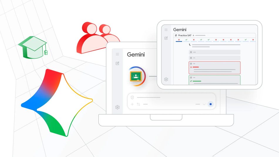Google GEmini Classroom SAT exam Peperiksaan