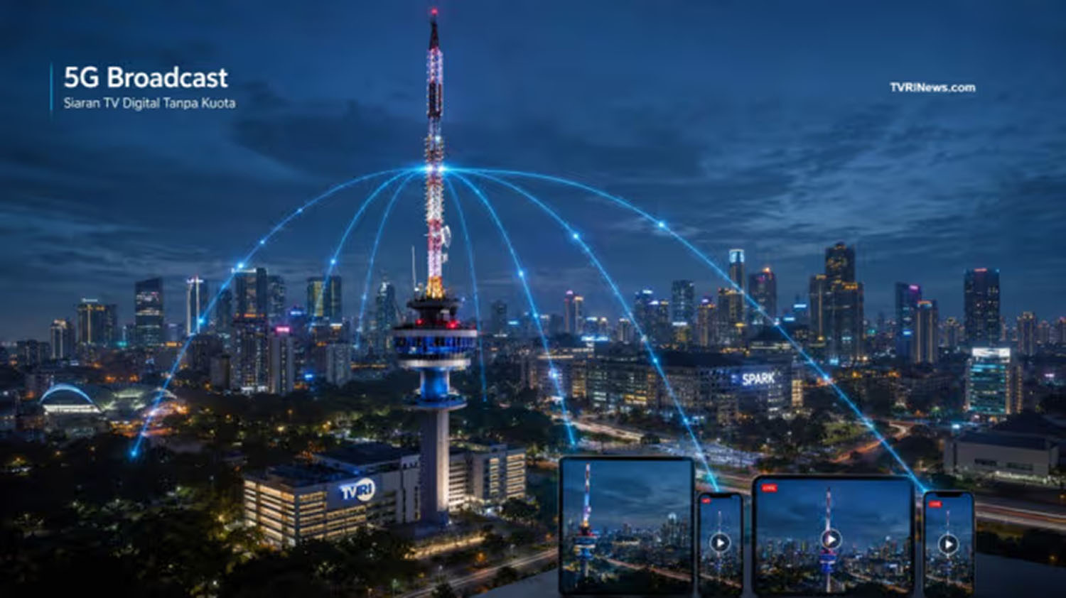 Indonesia Menguji Sistem Siaran TV Menggunakan Teknologi 5G Broadcast