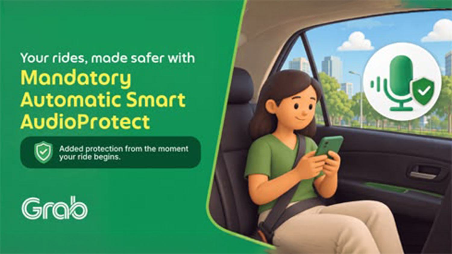 Grab AudioProtect Kini Mandatori Pada Semua Perjalanan Grab