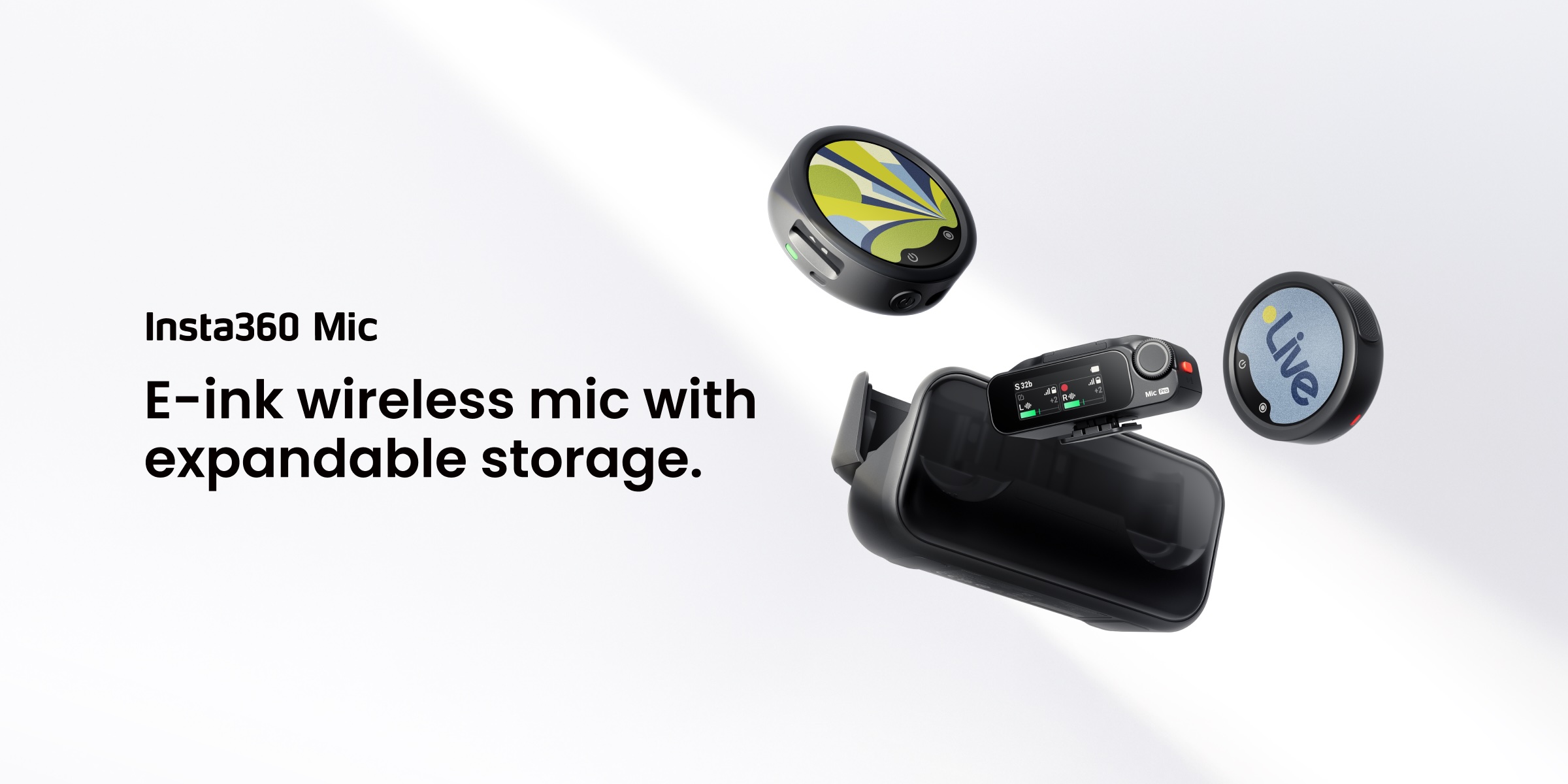 Insta360 Mic Diperkenalkan Dengan Skrin E‑Ink, Rakaman 32‑Bit Float Dan Slot MicroSD