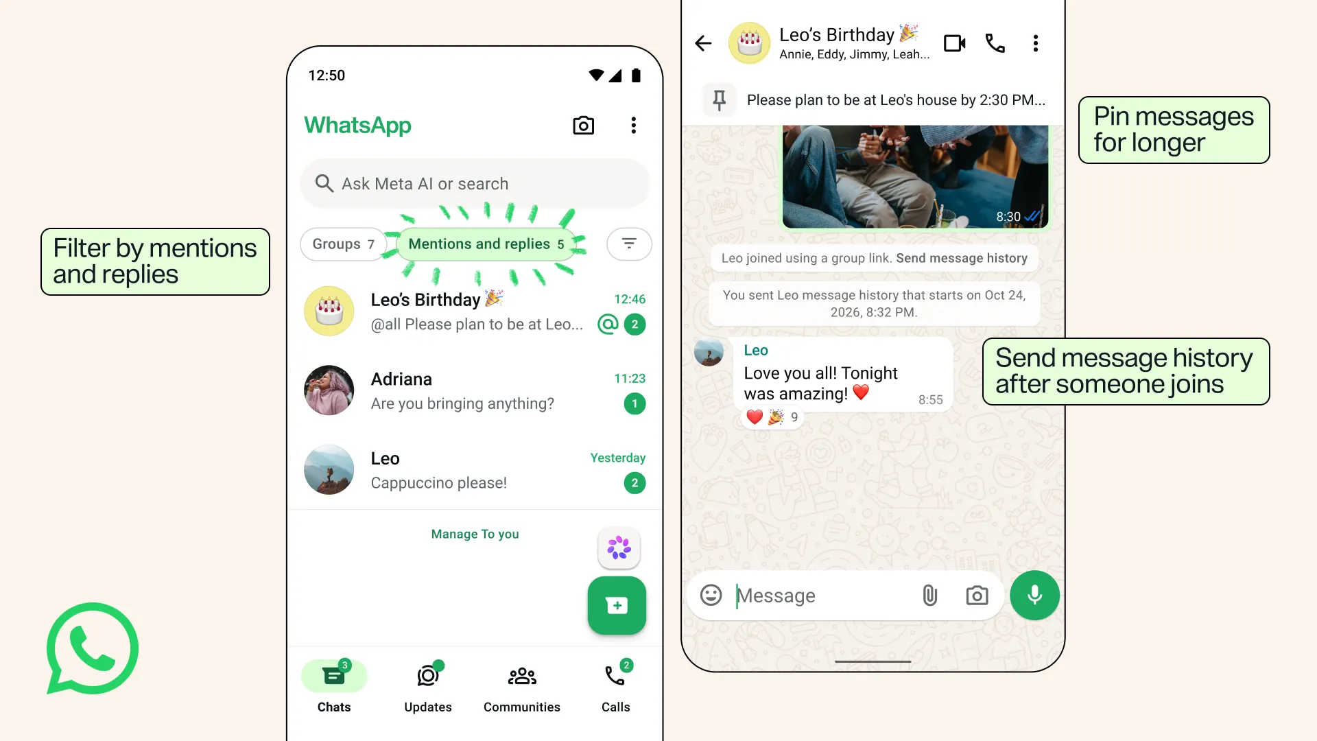 WhatsApp Kini Membolehkan Mesej Dipin Tanpa Had Tempoh Dalam Kumpulan
